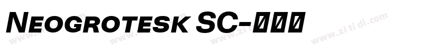 Neogrotesk SC字体转换